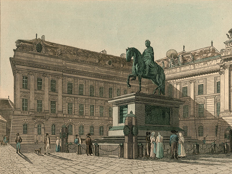 Vienna, Josefsplatz, engraving c. 1810