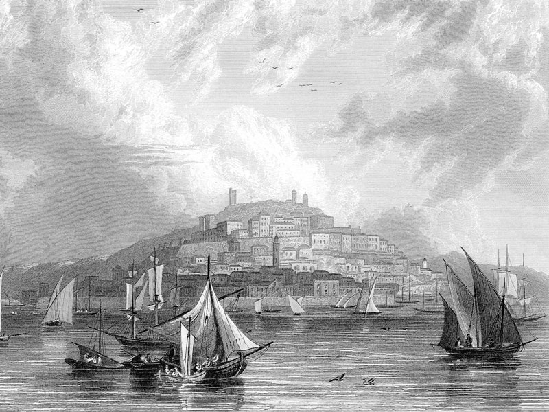 Cagliari, late-19th-century engraving from Gazetteer of the World, Vol. II.
