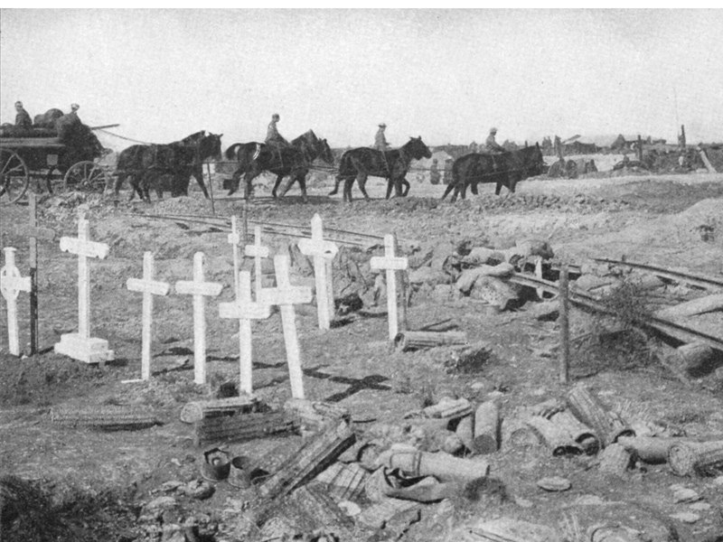Wayside crosses, photograph, 1916.