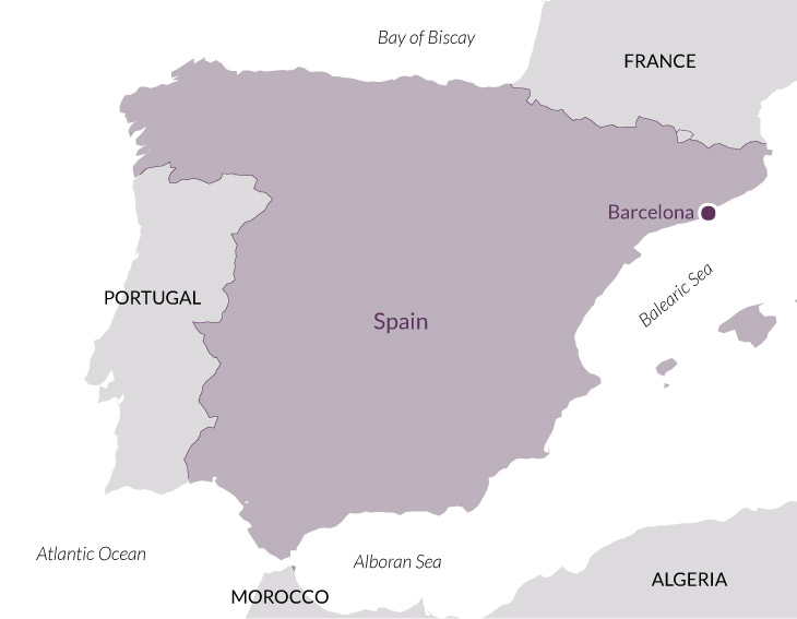 Map: Barcelona 1900.