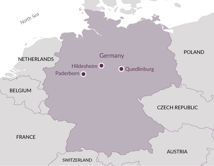 Map for Mediaeval Saxony.