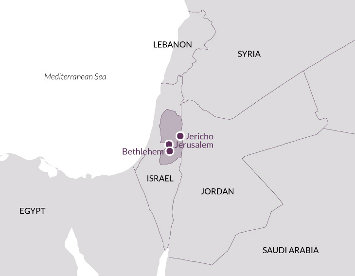 Map: Palestine.