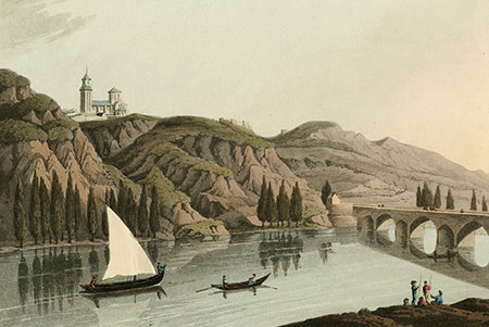 The river Douro, lithograph 1813.