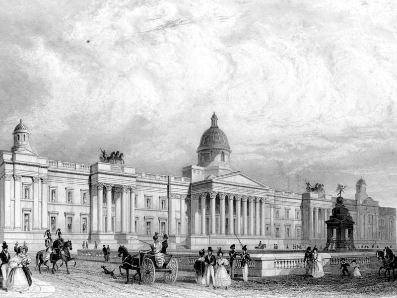The National Gallery, steel engraving c. 1840.
