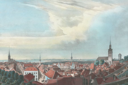 Tallinn, the Upper Town, lithograph c. 1840.