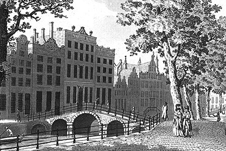 Amsterdam, De Heere Gragt, aquatint c. 1790.