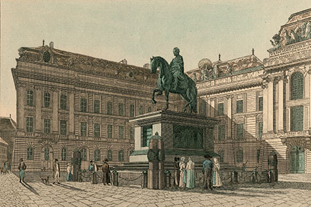 Vienna, Josefsplatz, engraving c. 1810