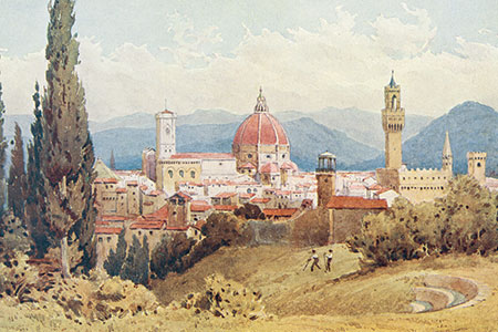 Florence, watercolour publ. 1904.