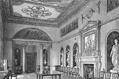 Syon House, the dining room, The Magazine of Art, publ. 1884.